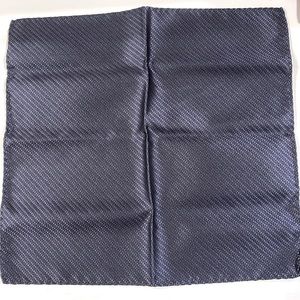Dark navy blue silk handkerchief